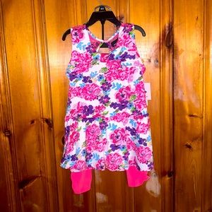 Girls 2 Piece matching set flower outfit